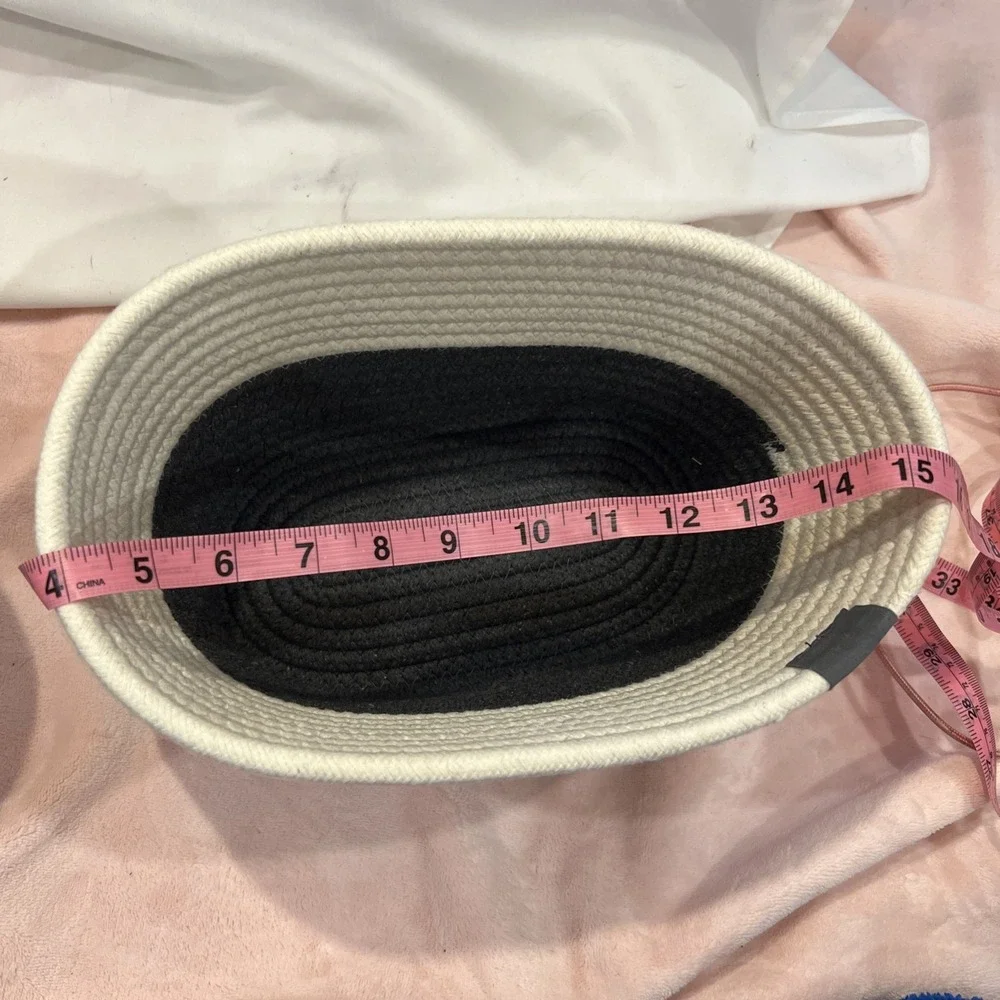 WOVEN BASKET Green‎ WEAVE, Handled basket/Bin